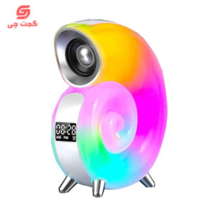 اسپیکر حلزونی چراغ و ساعت دار مدل KP-556