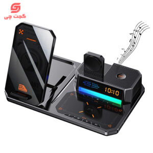 شارژر وایرلس گرین مدل GN6IN1MFWCBK ظرفیت ۵ وات ۶ کاره