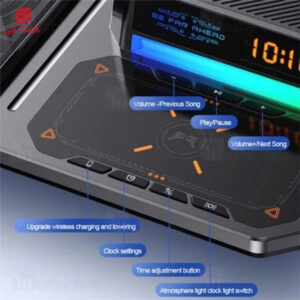 شارژر وایرلس گرین مدل GN6IN1MFWCBK ظرفیت ۵ وات ۶ کاره