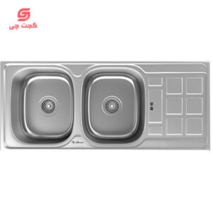 سینک توکار دو لگن داتیس DB134