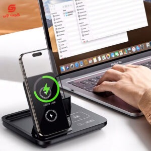شارژر وایرلس گرین لاین مدل GN3IN1MWCBK سه کاره