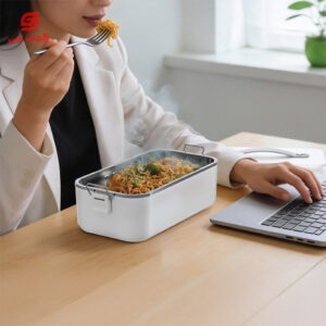 ظرف غذای برقی گرین لاین مدل GLB-20 ظرفیت ۱ لیتر گرمکن‌دار