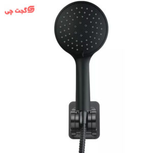 نگهدارنده چسبی سردوش حمام مشکی
